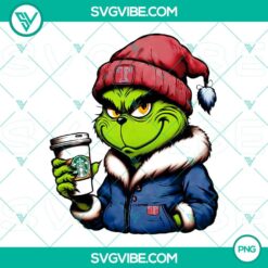 Grinch Texas Rangers baseball themed Starbucks drink PNG file, perfect for sports fans and coffee lovers.