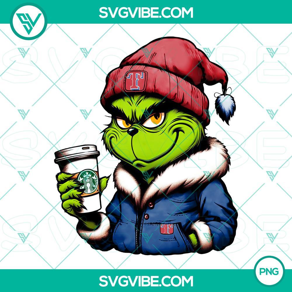 Grinch Texas Rangers Baseball Drink Starbucks PNG File Grinch Texas Rangers baseball themed Starbucks drink PNG file, perfect for sports fans and coffee lovers.
