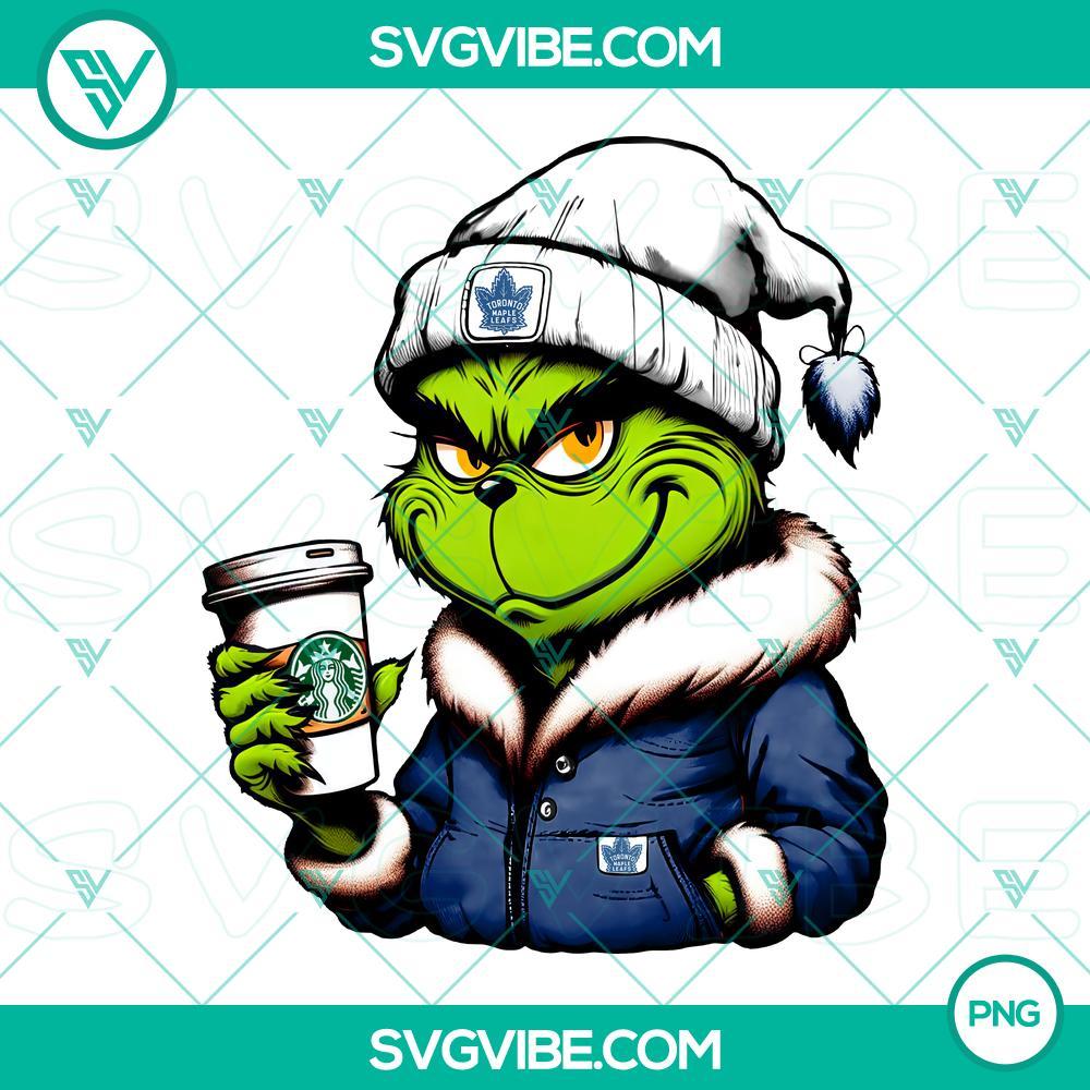 Grinch Toronto Maple Leafs Drink Starbucks PNG Images Grinch themed Toronto Maple Leafs and Starbucks digital PNG images for festive sports fans.