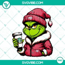 Grinch-themed Washington Capitals and Starbucks drink digital PNG file for fans, featuring a unique design mashup.