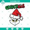Grinchmas SVG with festive Grinch face, Merry Christmas text. High-quality Grinch Christmas themed SVG files for crafting.