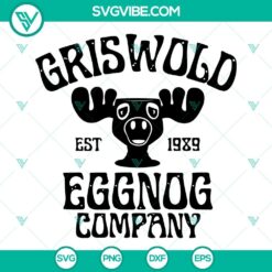 Griswold Eggnog Company SVG images of Clark Griswold in PNG EPS DXF formats, established in 1989.