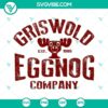 Griswold Eggnog Company SVG cut files for Cricut - PNG, DXF, EPS formats. Ideal for holiday crafting projects.