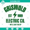 Christmas vacation Clark Griswold Griswold Electric Co SVG PNG EPS DXF Files for crafts and projects.