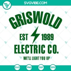 Christmas vacation Clark Griswold Griswold Electric Co SVG PNG EPS DXF Files for crafts and projects.