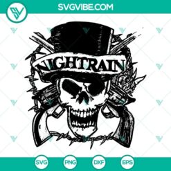 Night Train SVG files with Guns N Roses and Rock Band SVG images. 90s Music PNG designs for crafting and digital projects.