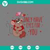 Gus Gus Valentine SVG files featuring cute character with heart eyes. Perfect for DIY craft projects. Share the love!