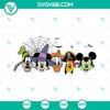 Mickey and Minnie Mouse dressed in Halloween costumes, Halloween Disney Characters SVG for download.