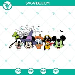 Halloween Disney Characters SVG Image, Mickey Minnie Halloween SVG Download