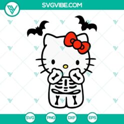 Halloween Hello Kitty SVG Image Bundle, Hello Kitty Pumpkin SVG Download, Boo 7