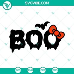Halloween Hello Kitty SVG Image Bundle, Hello Kitty Pumpkin SVG Download, Boo 8
