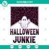 Halloween SVG file featuring a Western leopard design and cute ghost illustration, perfect for festive crafts.