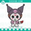 Halloween Kuromi Jason Voorhees embroidery design, horror-inspired digital file with spooky characters.