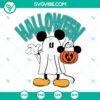 Halloween Mickey Mouse Ghost Pumpkin SVG design for download, featuring Mickey Mouse in a spooky Halloween theme with pumpkins.
