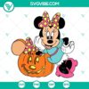 Halloween Minnie Mouse Pumpkin SVG design for crafting, Disney-themed Halloween decoration, SVG download for DIY projects.