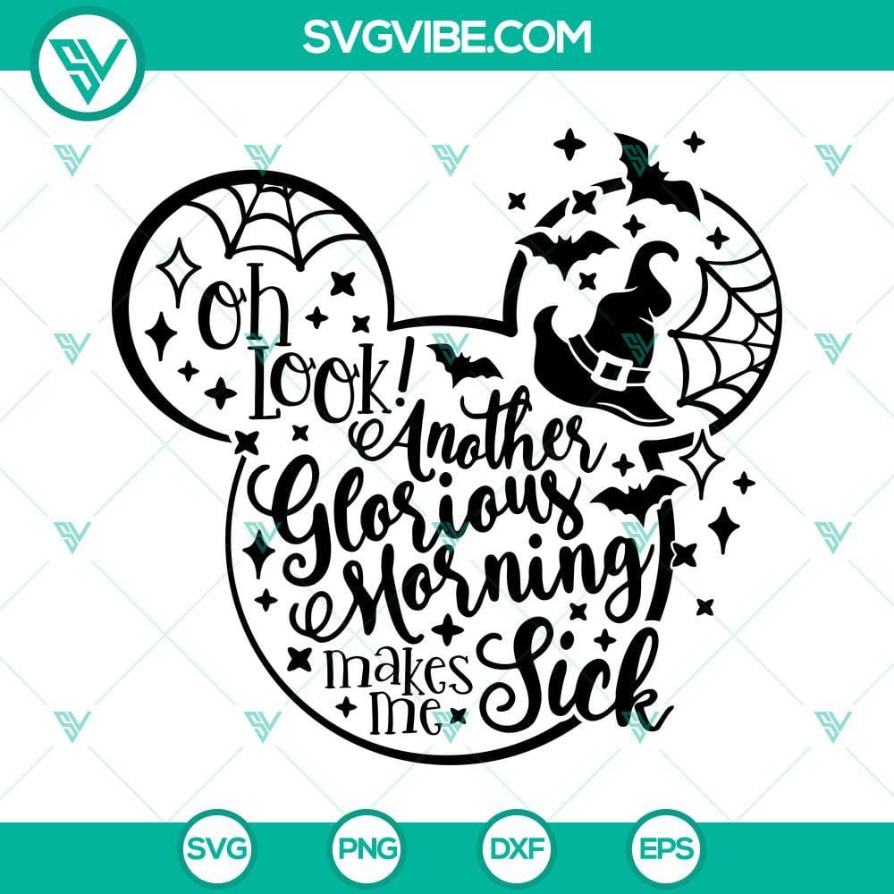 halloween-mouse-hocus-pocus-svg-oh-look-another-glorious-morning-makes-me-sick-svg-1-mockup.jpg Halloween Mouse Hocus Pocus SVG design with "Oh Look Another Glorious Morning", perfect for spooky season crafts and projects.