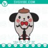 Halloween Pompompurin jigsaw horror embroidery design, spooky Sanrio digital file, ideal for Halloween crafting and decoration.
