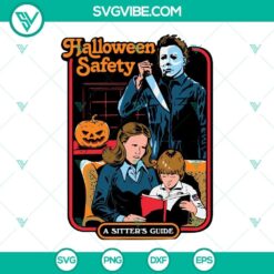 Halloween Safety Michael Myers SVG download with horror movie theme, perfect for Halloween crafts and decorations.