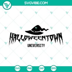 Halloween 2022 SVG files featuring Halloweentown University design, suitable for DIY Halloween projects.