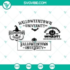 Halloweentown University SVG file with Halloween shirt designs and spooky vibes, perfect for crafting projects.
