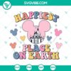 Colorful Magic Kingdom and Disneyland SVG file download, featuring iconic landmarks and typography. Perfect for Disney fans and vacation scrapbooks.