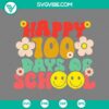 100 Days of School smiley face SVG files for celebration, perfect for crafts and DIY projects.