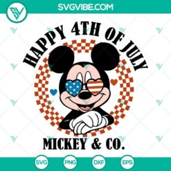 Happy 4th Of July Mickey And Co SVG Image, Mickey American Patriotic