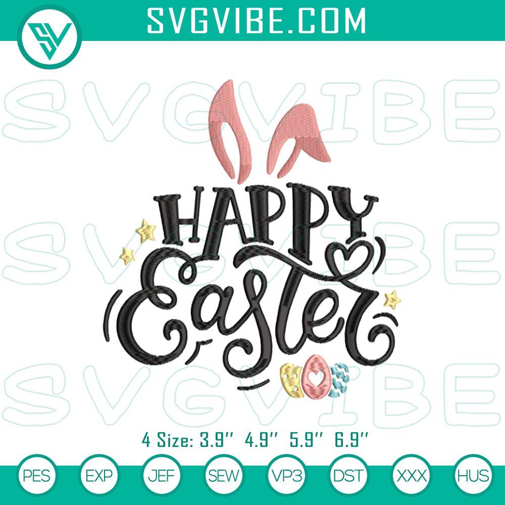 Happy Easter Embroidery Design Files, Easter Day Eggs Embroidery Files Festive Easter eggs embroidery design for Happy Easter embroidery file, colorful and cheerful Easter-themed pattern.
