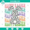 Leopard Easter Bunny SVG files, Peeps SVG file, Retro design, Happy Easter theme for digital products.