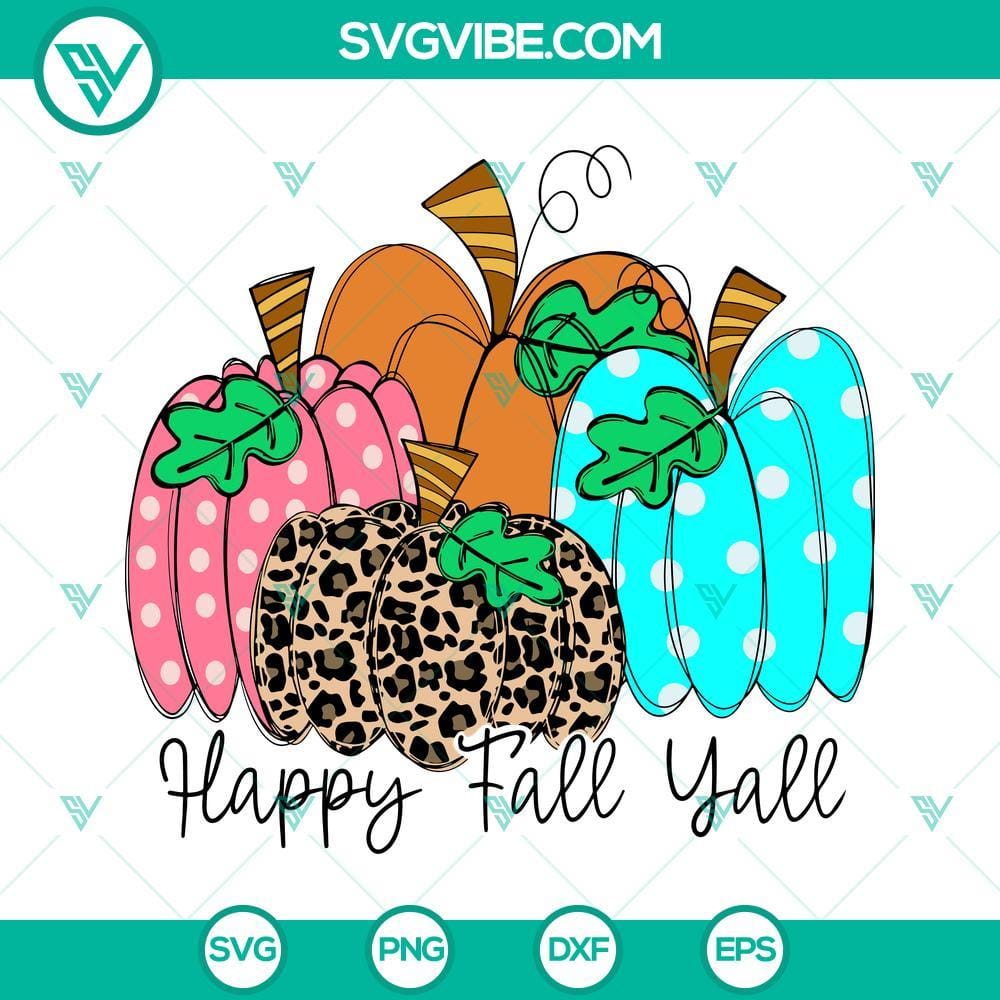 happy-fall-yall-svg-cute-fall-pumpkin-svg-png-dxf-eps-silhouette-vector-clipart-3-mockup.jpg Happy Fall Y'all SVG file featuring a cute pumpkin design perfect for autumn crafts. Includes PNG, DXF, EPS for Silhouette machines.