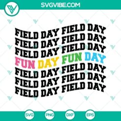 Field Day 2022 SVG files and PNG images for School Field Day. Cheerful and colorful design perfect for event materials.