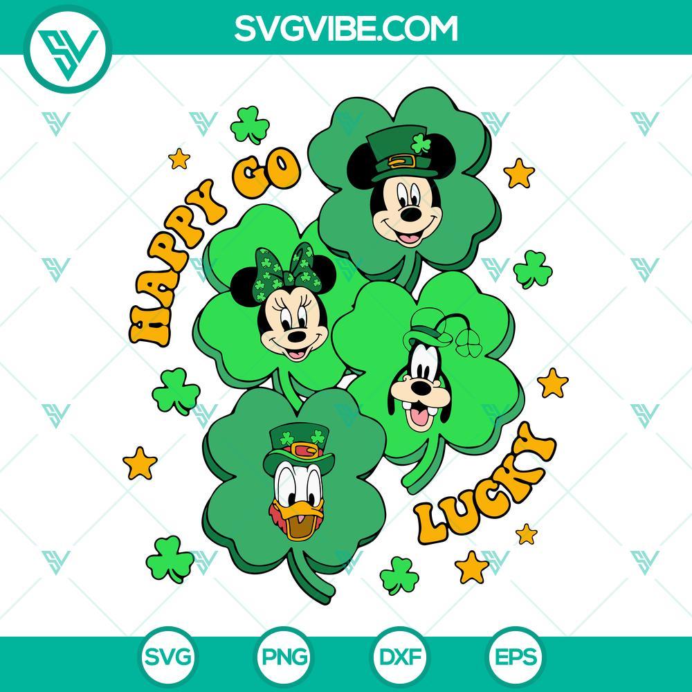 happy-go-lucky-svg-shamrock-mouse-svg-st-patricks-day-mickey-and-friends-svg-png-dxf-eps-cut-files-5-mockup.jpg St Patricks Day Mickey Mouse SVG featuring shamrock elements, perfect for festive projects. Happy Go Lucky design.