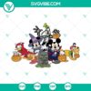 Cute Halloween-themed Mickey Mouse and Friends SVG design, perfect for crafting projects. Download in PNG, DXF, and EPS formats.