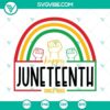 Juneteenth 1865 celebration design SVG, Black History SVG File with Black Power theme. Ideal for digital download.
