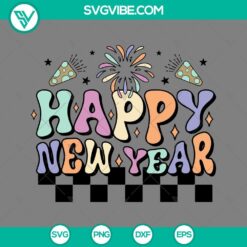 Happy New Year 2024 SVG Image, New Year SVG Image PNG EPS DXF File