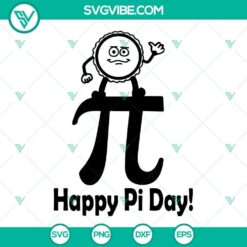 Happy Pi Day SVG with a funny pie design, perfect for Mathematical Sciences enthusiasts. Ideal for celebrating Pi Day.