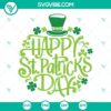 St Patrick's Day SVG images featuring lucky shamrock and leprechaun design for digital use.