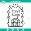 Harry's House album cover design SVG featuring Harry Styles, downloadable in PNG, DXF, EPS formats for digital use.