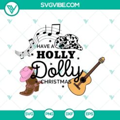 Holly Dolly Christmas SVG images and PNG vector clipart for festive holiday crafting projects.