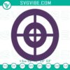 Hawkeye logo embroidery design, Avengers hero machine file for creative projects.