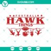 Football hawk mascot SVG images for school spirit, Hawks themed SVG file download.
