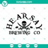 Hearsay Brewing Co SVG Download featuring Pirates design and Mega Pint SVG File for home decor and crafting projects.