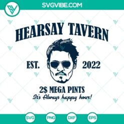 Hearsay Tavern Est 2022 and Mega Pint SVG design by Hearsay Brewing, ideal for beer enthusiasts and craft brewers.
