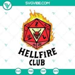 Hellfire Club and Stranger Things 4 SVG designs featuring iconic symbols and characters from the popular TV series. Perfect for fans!