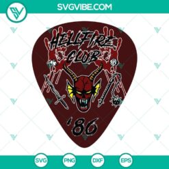 Hellfire Cub SVG design inspired by Stranger Things Season 4, suitable for Cricut, available in PNG DXF EPS formats for download.