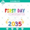 Hello Kindergarten SVG image with happy first day of kindergarten message, perfect for welcoming future kindergartners.