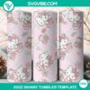 Hello Kitty and bear design 20oz tumbler wrap - PNG file, cute and colorful cartoon characters on a portable drink container.