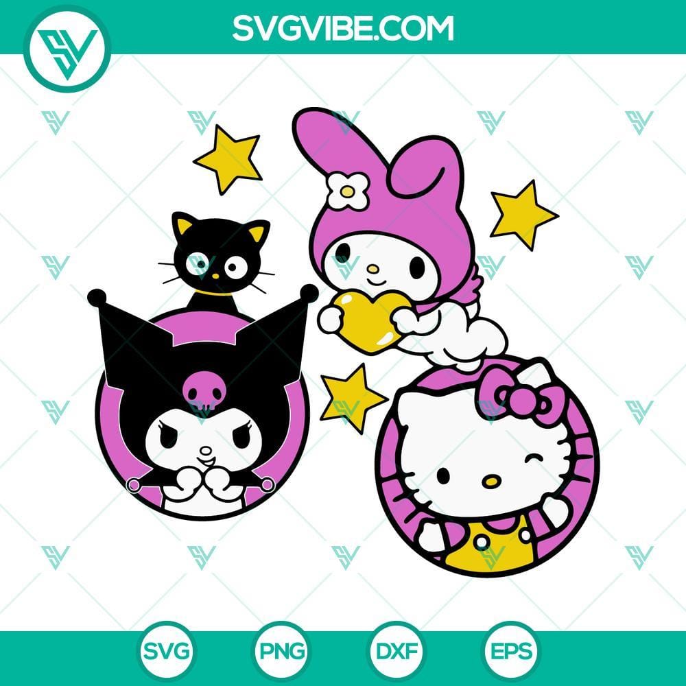 hello-kitty-and-friends-svg-kuromi-svg-my-melody-svg-sanrio-cartoon-svg-kawaii-kitty-cat-svg-png-dxf-eps-5-mockup.jpg Hello Kitty and friends SVG file featuring Kuromi, My Melody, and Sanrio characters. Cute and colorful digital design.