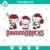Hello Kitty Arizona Diamondbacks baseball logo SVG with PNG, DXF, and EPS file formats. Great for DIY crafts and custom apparel.