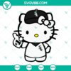 Hello Kitty Chicago White Sox SVG Download featuring cute Kawaii Kitty in White Sox attire. Perfect for fans!